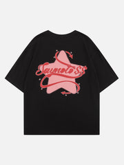 Saynotere Star Foam Printing Tee