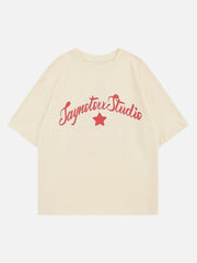Saynotere Star Foam Printing Tee
