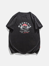 T-Shirt mit Landschafts-Print