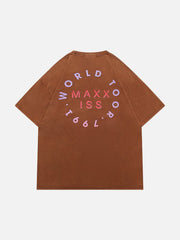 Scream Print Washed Tee