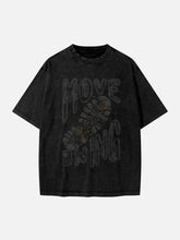 T-Shirt mit Schuhabdruck