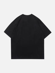 Simple Foam Letter Print Tee