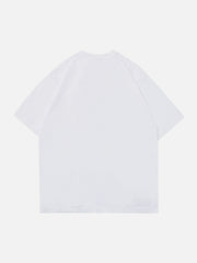 Simple Foam Letter Print Tee