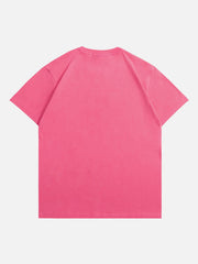 Simple Fuzzy Star Print Tee