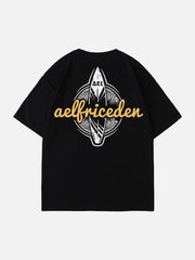 Simple Letter Print Tee