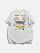 T-shirt imprimé skateboard