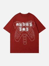 T-shirt imprimé éléments squelettes