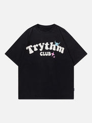 T-shirt imprimé en mousse squelette