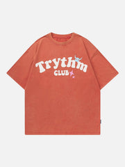 T-shirt imprimé en mousse squelette