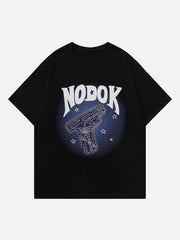 T-shirt imprimé squelette de pistolet