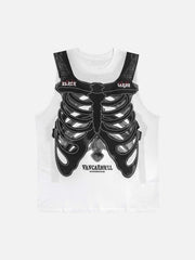 Maillot de corps à imprimé squelette