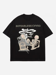 T-shirt imprimé tête de mort
