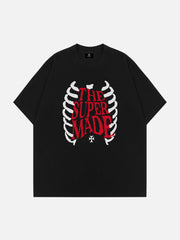 T-Shirt mit Totenkopf-Print