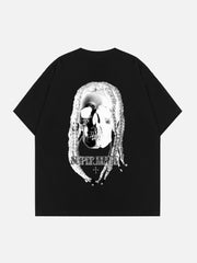 T-shirt imprimé tête de mort