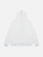 Skull Stitching Letters Creative Design Printed Sweatshirt