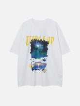 Sky Letter Print Tee