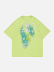 Smudge Letter Print Tee