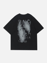 Smudge Letter Print Tee