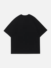 T-shirt imprimé lettres Snowy Mountain