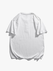 Solid Buttons Cotton Tee