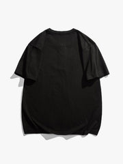 Solid Buttons Cotton Tee