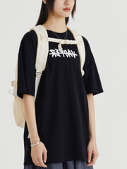 Sac à bandoulière à cordon de couleur unie