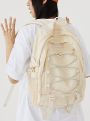 Sac à bandoulière à cordon de couleur unie