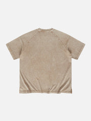 Solid Washed Essential Cotton Tee