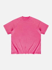 Solid Washed Essential Cotton Tee