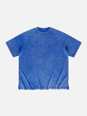 Solid Washed Essential Cotton Tee