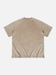Solid Washed Essential Cotton Tee