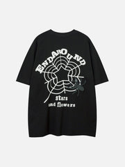 T-shirt imprimé en mousse d'araignée