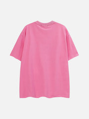 Spider Web Letter Print Tee