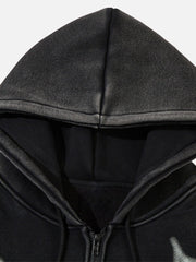 Spiderweb Printed Hoodie