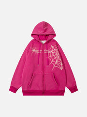 Spiderweb Printed Hoodie