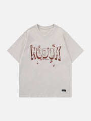 T-Shirt mit aufgesticktem Buchstaben