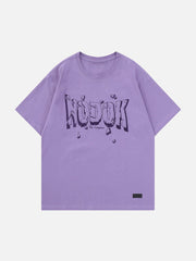 T-Shirt mit aufgesticktem Buchstaben