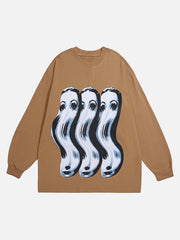 Spoof Portrait Crew Neck Sweatshirt