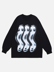 Spoof Portrait Crew Neck Sweatshirt