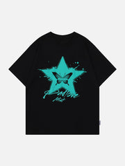 T-shirt imprimé papillon étoile