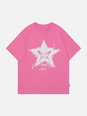 T-shirt imprimé papillon étoile