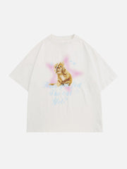 Star Cat Print Tee