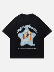T-shirt imprimé chien étoile