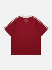 T-shirt à lettres brodées en étoile