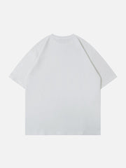 T-shirt imprimé brodé d'étoiles