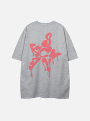 T-shirt imprimé en mousse étoilée