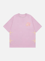 T-shirt imprimé en mousse étoilée