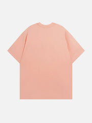 Star Letter Print Solid Tee