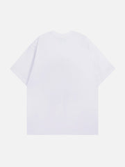 Star Letter Print Solid Tee