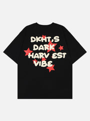 T-shirt imprimé lettre étoile